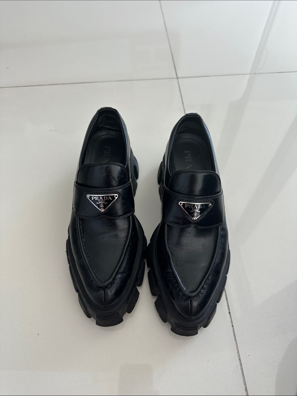 Prada Pointy Loafers